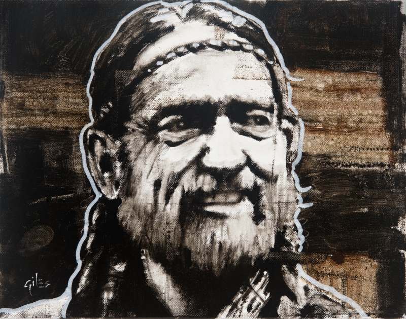 Willie Nelson by artist Doug Giles